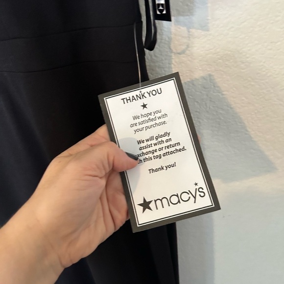 NWT Xscape Womens Plus Hi Low Long Maxi Dress Black 16 - Picture 6 of 12